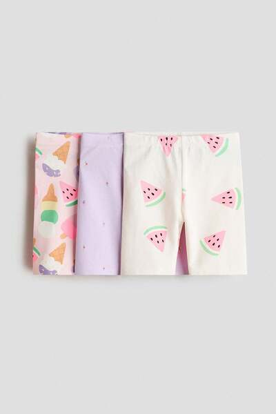 H&M 3-pack cotton cycling shorts