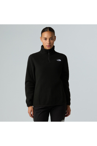 THE NORTH FACE W Glacier Fleece 1/4 Zip Jacket Women's Black Coat
