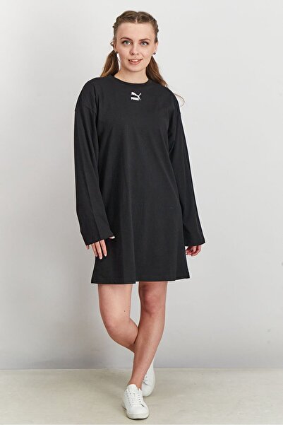 Puma Women Regular Fit Long Sleeve Outdoor Dress, Black