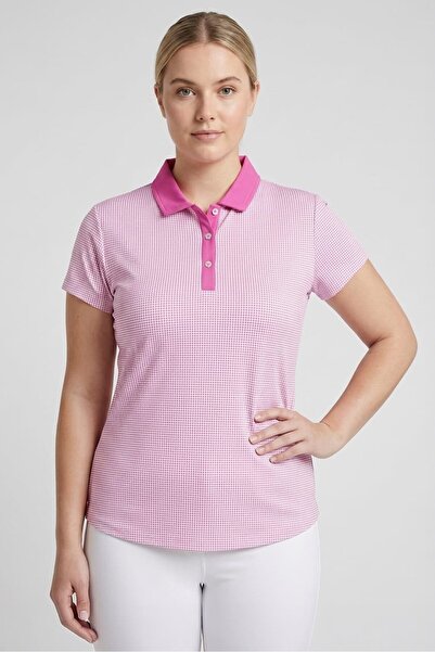 FootJoy Women Sportswear Fit Short Sleeve Golf Polo Shirt, Pink