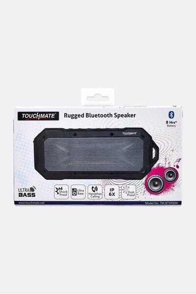 TOUCHMATE Rugged Bluetooth Speaker, Black