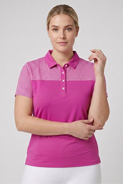 FootJoy Women Sportswear Fit Short Sleeve Golf Polo Shirt, Pink