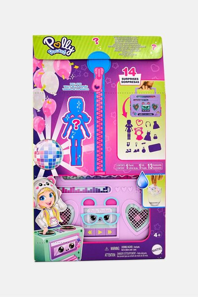 Polly Pocket Doll Playset Disco Dance Fashion Reveal