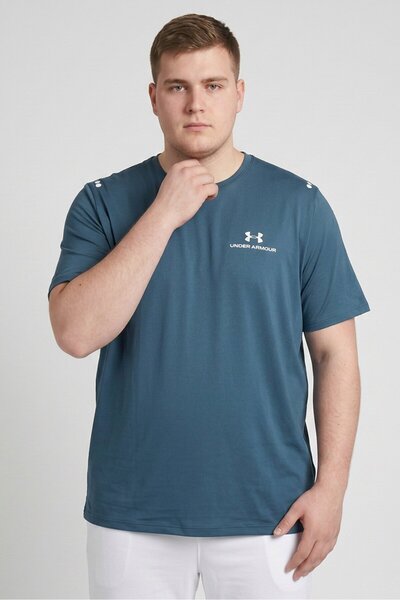 Under Armour Men Sportswear Fit Short Sleeve Running T-Shirt, Teal Blue