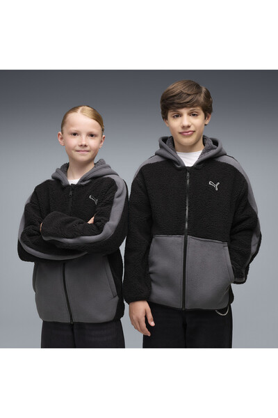 Puma Zimní zateplená mikina volného střihu Essentials Elevated pro mládež