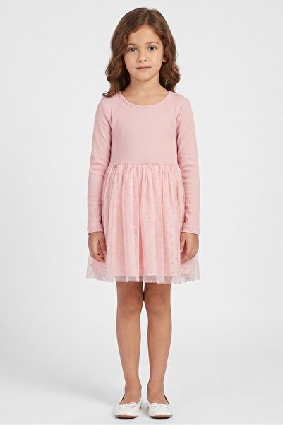 GAP Kids Girl Textured Dress, Pink