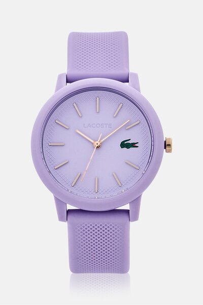 Lacoste Women 2001317 Silicone Watch 36 mm, Lavender