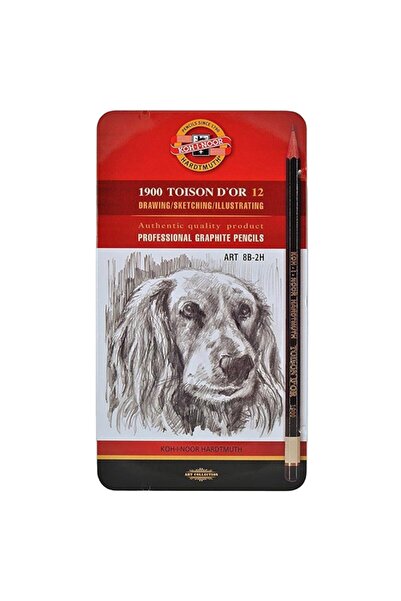 Koh-i Noor Creioane Grafit Toison D'Oor, Tip Arta 8B-2H, 12 Bucati