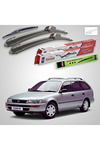 TEAMCAR Wipers Toyota Corolla E10 Estate 1992-1997 | Front and Rear Set Flat ...