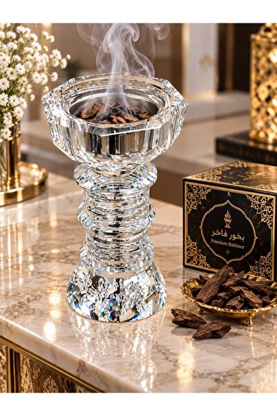 aljahwari مبخرة زجاجية كريستالية فاخرة