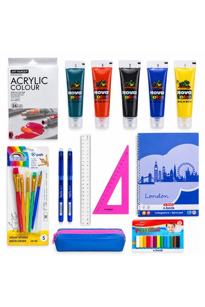 Generic Brand Set Creativ Pictură & Rechizite pentru Școală – Bundle 15 produse