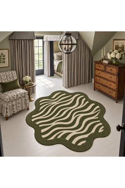 Rugs Modern Halı سجادة زخرفية منسوجة بنمط زيبرا من AURA، طراز ريترو، auraplus10