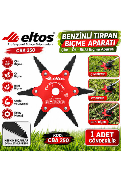 Eltos Benzinli Tırpan Biçme Aparatı Çim Ot Bitki Biçme Aparatı Kodu 1 Adet Gö...