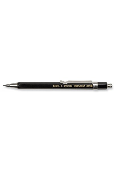 Koh-i Noor Creion Mecanic cu Ascutitoare, 2 mm, Negru, Koh-I-Noor Versatil