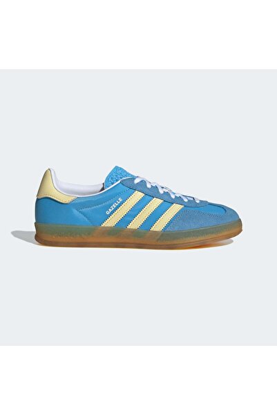adidas Γκαζέλ Εσωτερικού Χώρου Ημι-Μπλε Έκρηξη Σχέδιου Σχεδόν Κίτρινο (Γυναικ...