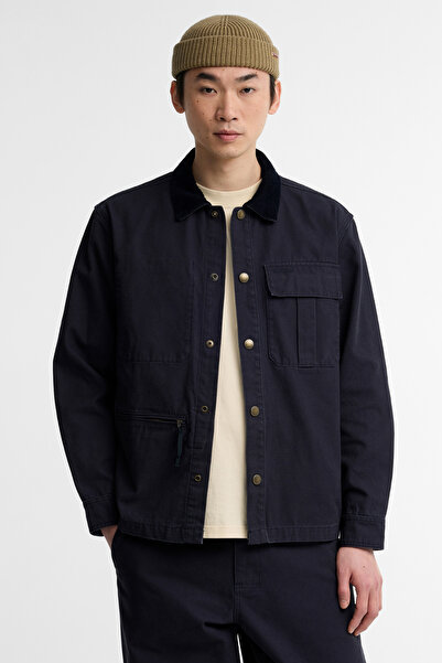 Barbour Ursula Oversize Canvas Dış Gömlek NY74 Dark Navy