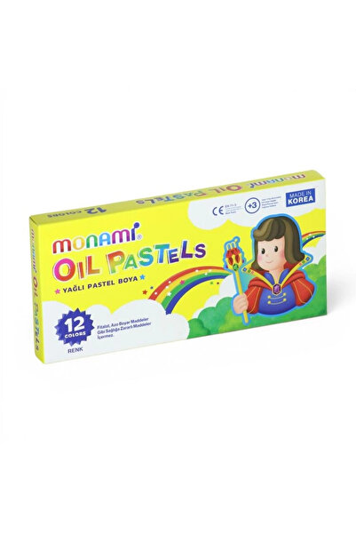 Monami OIL YAĞLI PASTEL BOYA KARTON KUTULU 12'Lİ (12 RENK) - 2140007521