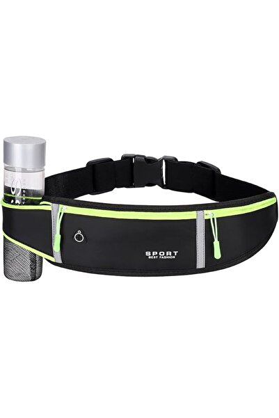GENERAL Slim Running Belt, Adjustable Runner Waist Bag with Reflective Strips...