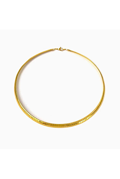 Peach Jewelry Κολιέ Ενισχυμένου Σχεδιασμού Μονόχρωμο Χρυσό από Ανοξείδωτο Ατσ...