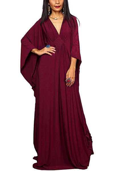 Generic AEAEAE Women's Long Kaftan Maxi Dress Boho Swimsuit Beach Cover Up Ro...