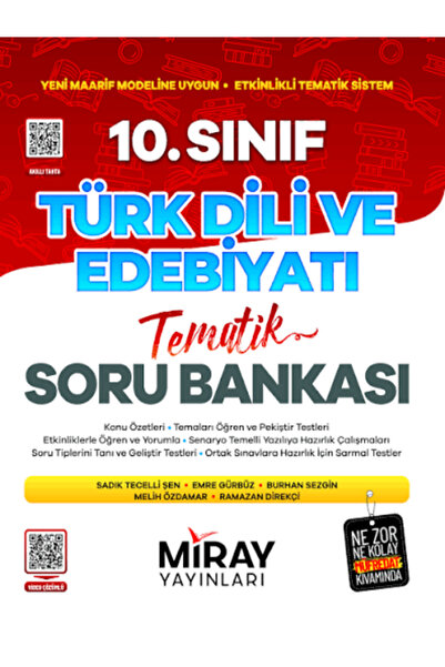 Miray Yayınları MİRAY / 10. SINIF TÜRK DİLİ VE EDEBİYATI TEMATİK KONU ÖZETLİ ...
