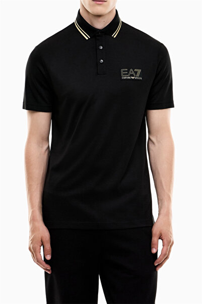 EA7 Logolu Slim Fit Kısa Kollu Polo Erkek POLO 7M002241 AF13739 UC001