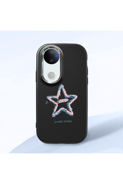 ucuc Vivo V50 Compatible Shock-Absorbing Camera Protected Black Silicone Case...