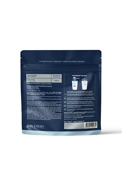 Longevidays Tri-Kreatine Malat - 120gr