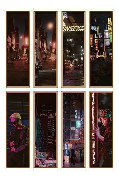 OEM Σετ 8 σελιδοδεικτών Cyberpunk Street, Φουτουριστικός Σχεδιασμός, Κορυφαία...
