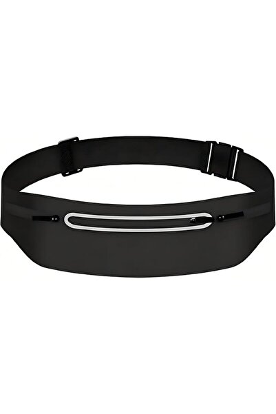 Generic Running Waist Belt, Waterproof Slim Sports Fanny Pack(black)