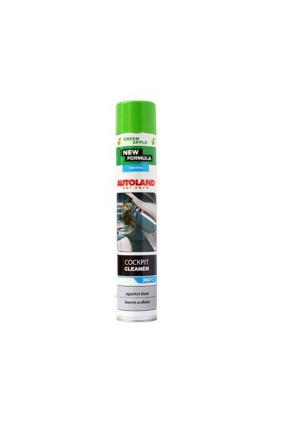 Autoland Αεροζόλ καθαρισμού ταμπλό και κοκπίτ 750ml πράσινο μήλο