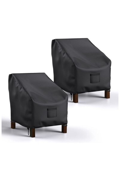 Generic Brand Set 2 scaune de camping, 78x96x76 cm, Oxford, negru