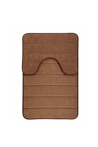 SELEXMO Covorase de Baie, 80x50 cm / 50x40 cm, Maro, Antiderapant, Absorbant,...