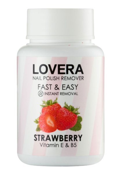 Lovera مزيل طلاء الأظافر بنكهة الفراولة