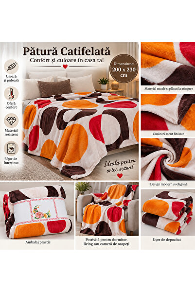 Queenscharm Pătură cocolino cu model