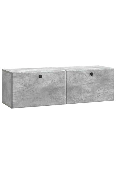 vidaxl Oglindă TV montată pe perete 98 x 31 x 30 cm Gri Beton