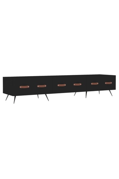 vidaxl Dulap TV, negru, 150x36x30 cm, lemn prelucrat