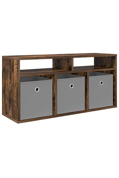 vidaxl Bucătărie joasă cu sertar Stejar fumuriu 87 x 27,5 x 43 cm