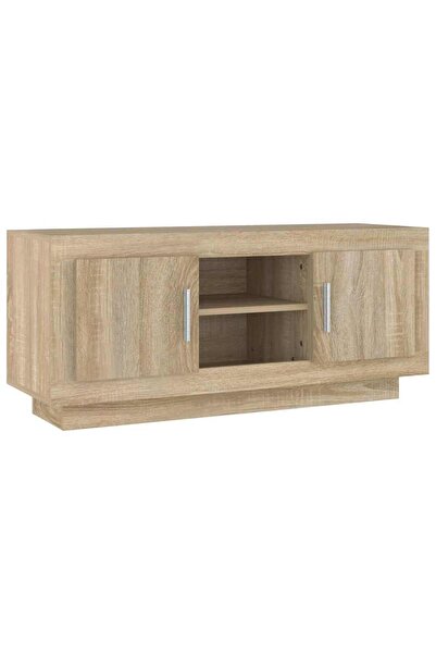 vidaxl Comodă TV, stejar sonoma, 102x35x45 cm, lemn prelucrat