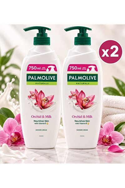 Palmolive 2x 750 ml αφρόλουτρο με ορχιδέα και γάλα με αντλία