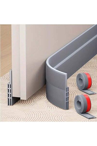Arabest 2pcs Adjustable Silicone Door Draft Stopper,39in Under Door Sweep for...