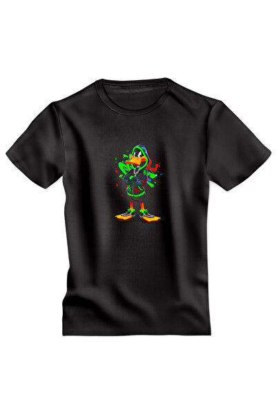 OKTANE Tricou Cartoon model 28 negru XS
