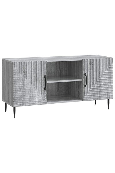 vidaxl Comodă TV Sonoma gri 102 x 34,5 x 50 cm Lemn prelucrat