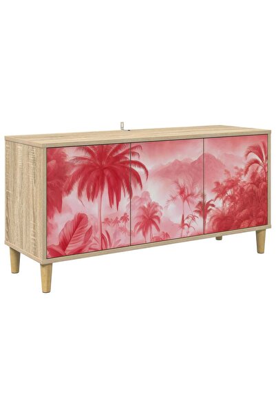 vidaxl Cabinet TV AACHEN 102 x 33 x 50 cm Sonoma Lemn prelucrat