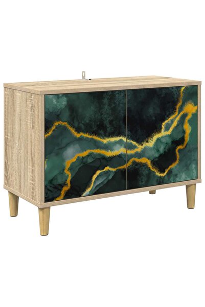vidaxl Comodă TV WIJHE 69 x 33 x 50 cm Lemn prelucrat Sonoma