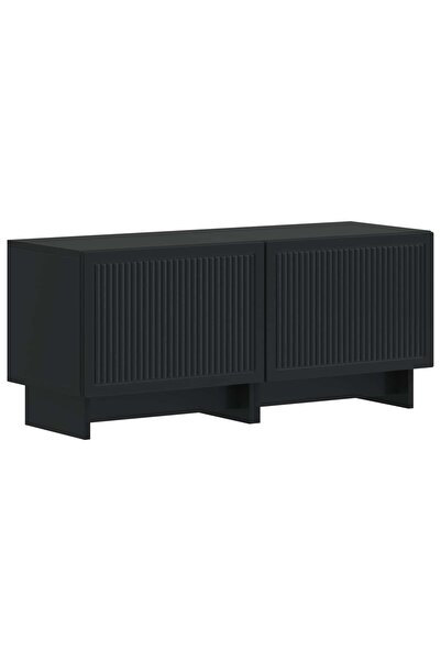 vidaxl Cabinet TV Negru Lemn prelucrat