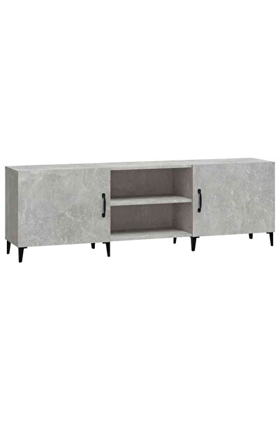 vidaxl Comodă TV, gri beton, 150x30x50 cm, lemn compozit