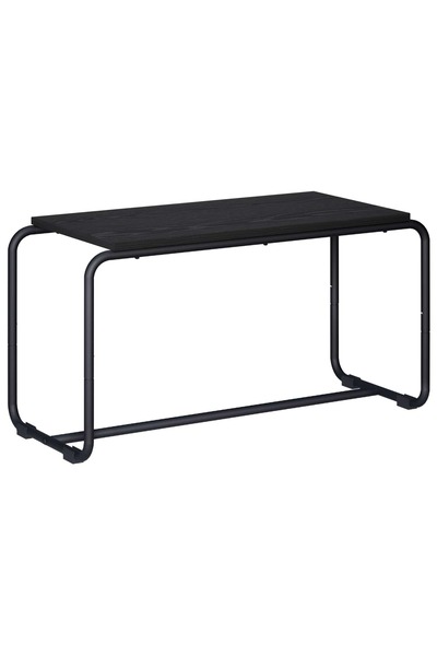 vidaxl Support TV 80 x 35.5 x 42 cm Stejar Negru Lemn prelucrat