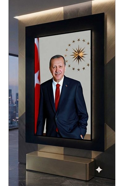 Elmas Dizayn Recep Tayyip Erdoğan Reis Başkan Başkomutan Uzun Adam RTE 4MM TA...