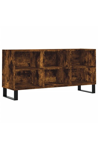 vidaxl Comodă TV, stejar fumuriu, 103,5x30x50 cm, lemn compozit